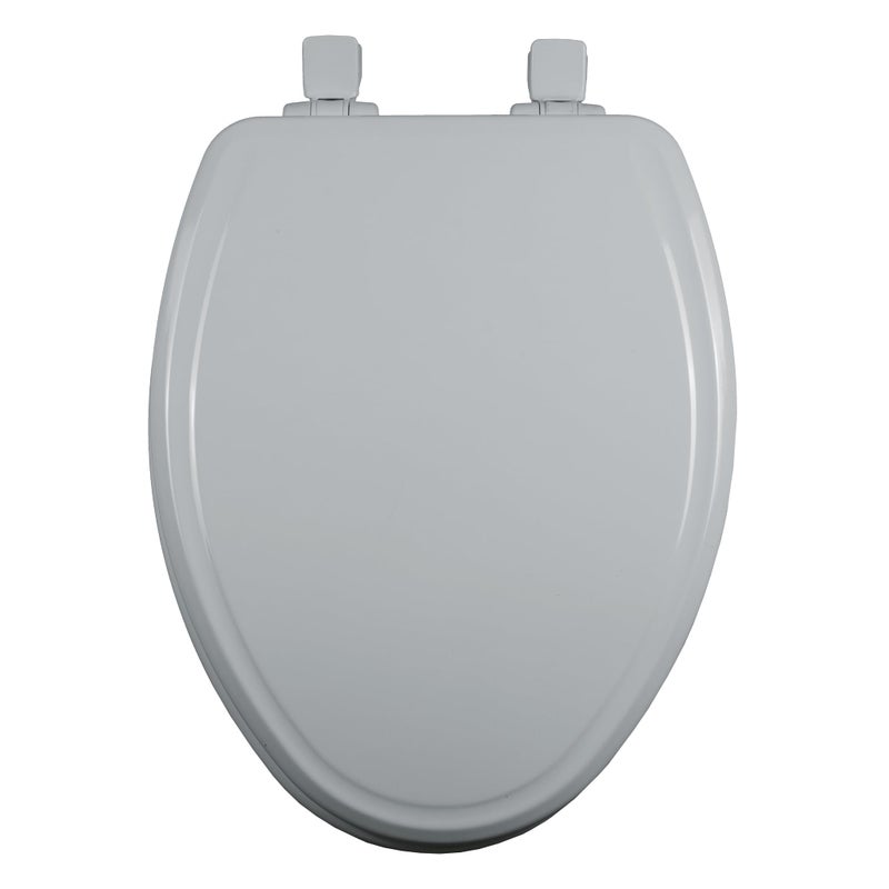 Bemis Ashland Modern Wood Toilet Seat with Decorative Edge, Slow Close, Secure Hinges, Made in USA, Elongated, White - Image 5